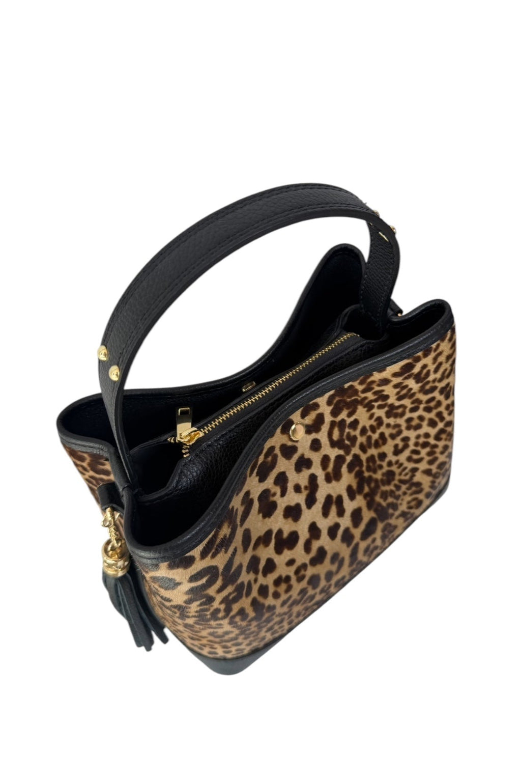 SKÓRZANA TOREBKA LEOPARD PRINT