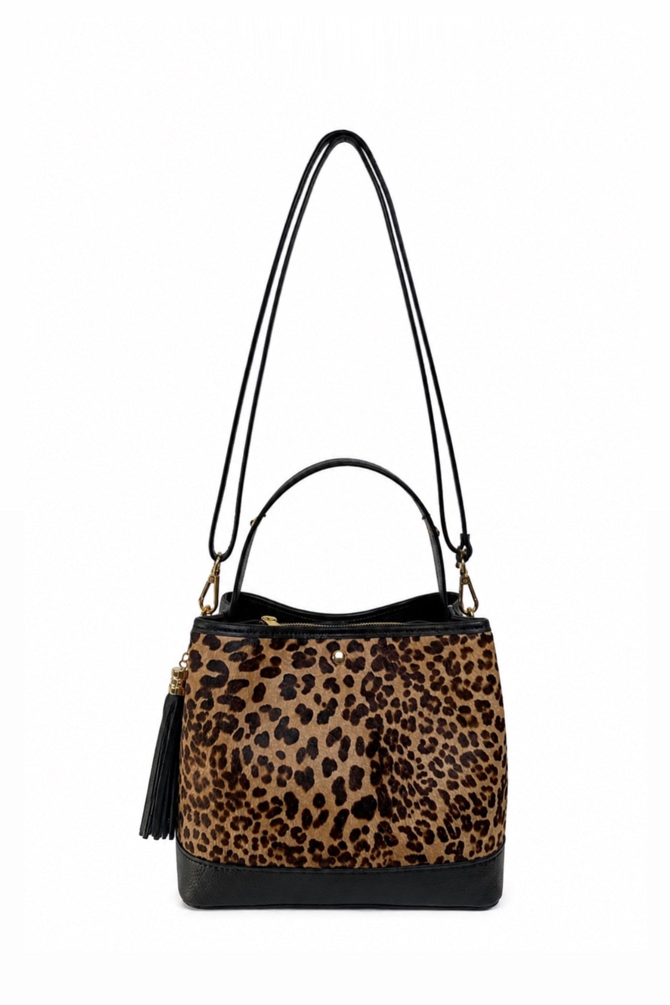 SKÓRZANA TOREBKA LEOPARD PRINT