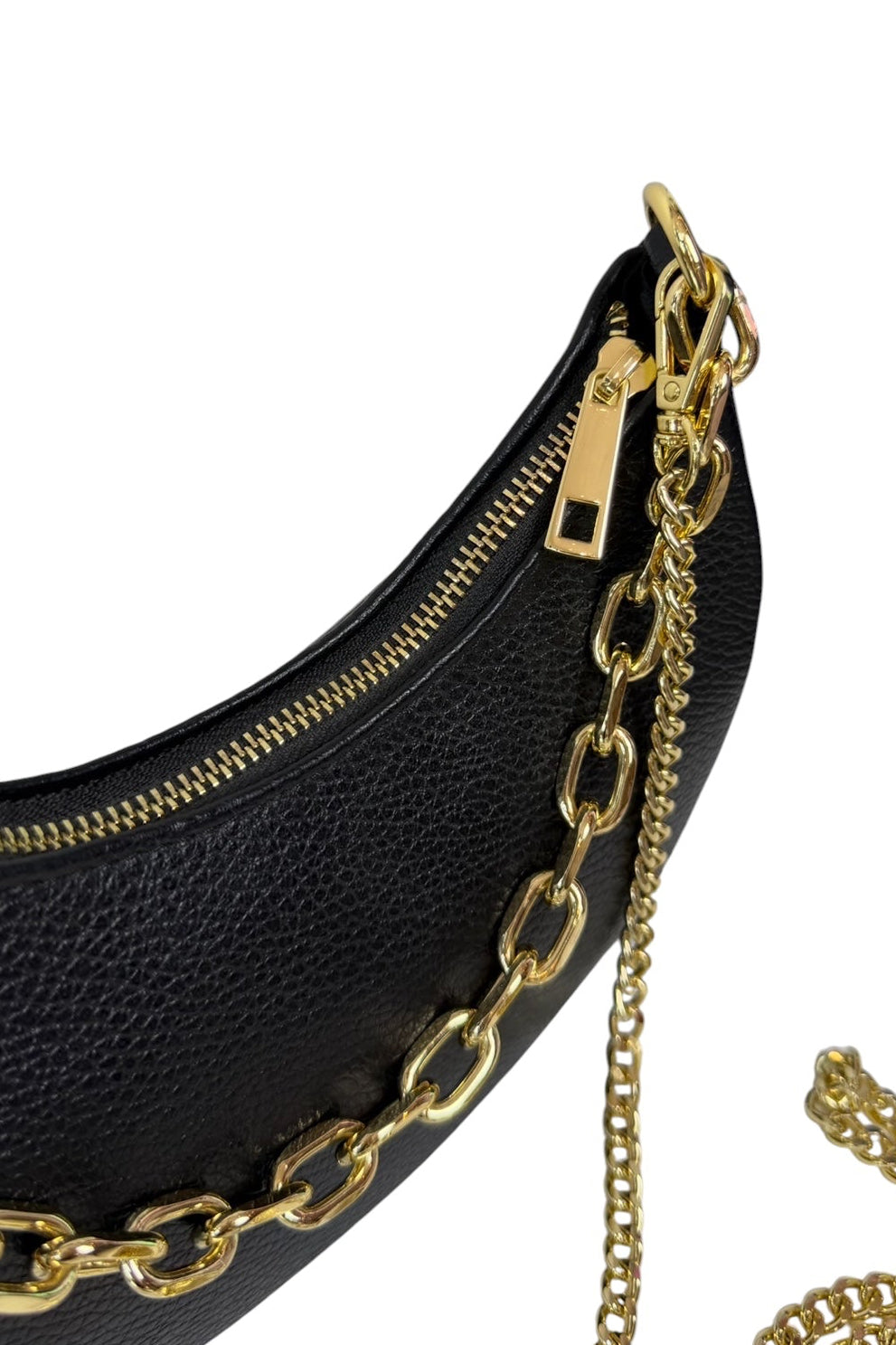 DAMSKA CZARNA TOREBKA TYPU HOBO