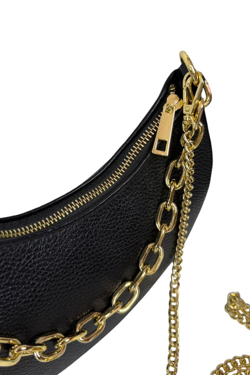 DAMSKA CZARNA TOREBKA TYPU HOBO